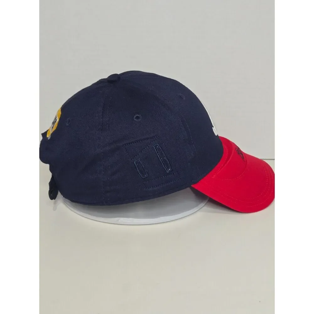 J Brem Atlanta Braves NAPA Baseball Hat | Adjustable Strapback | Blue Red